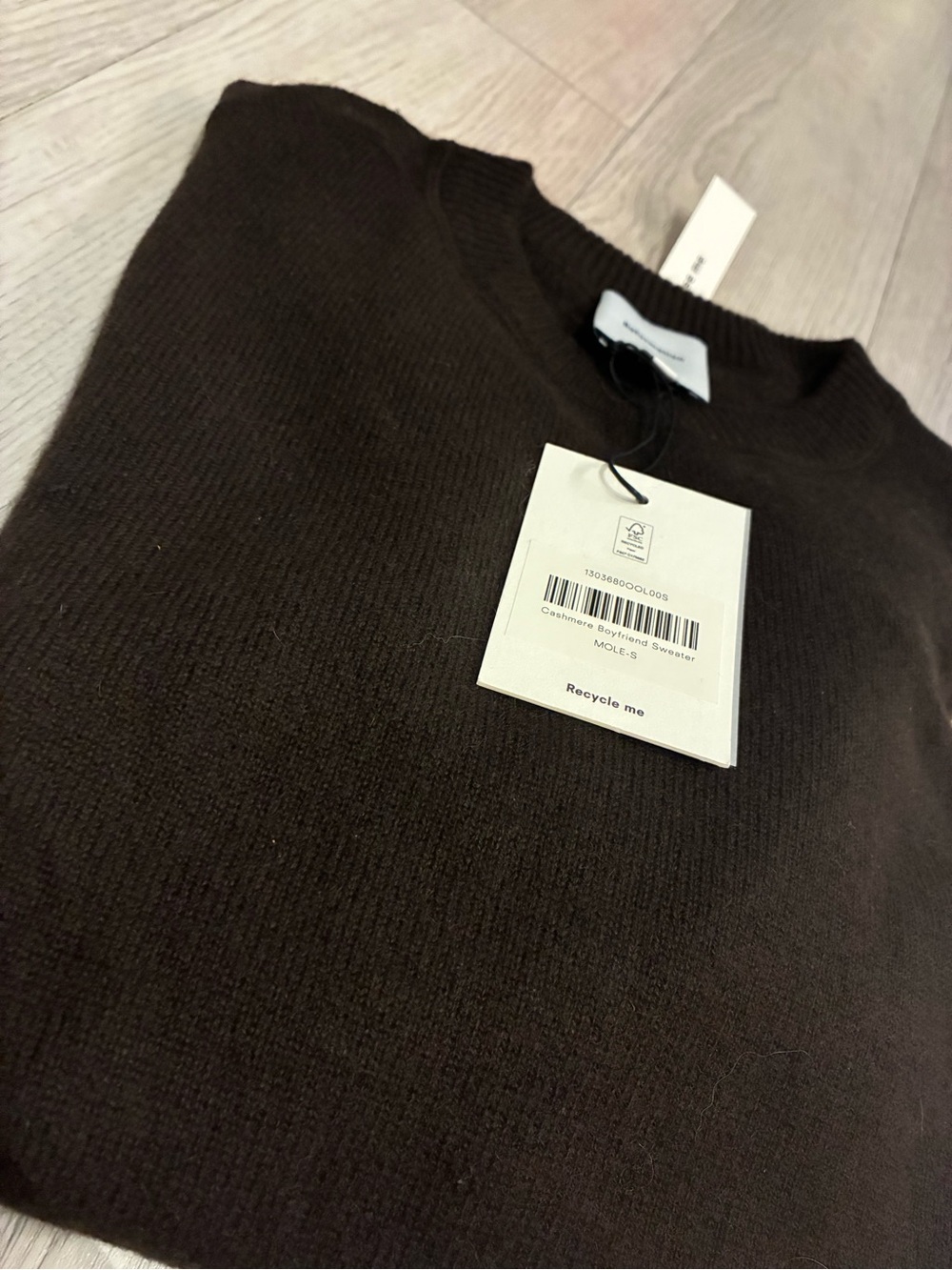 Brand New Reformation Cashmere Boyfriend Sweater